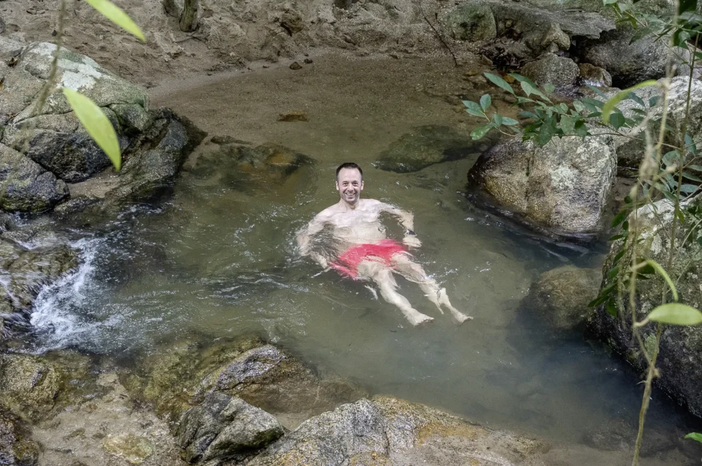 Koh Phangan, Roller Route Tempel und Strände im Norden, Phaeng Wasserfall